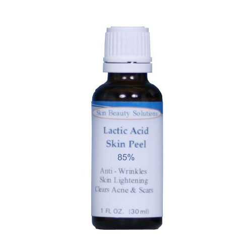 (1 oz / 30 ml) LACTIC Acid 85% Skin Chemical Peel- Alpha Hydroxy (AHA) For Acne, Skin Brightening, Wrinkles, Dry Skin, Age Spots, Uneven Skin Tone, Melasma & More (from Skin Beauty Solutions) MF